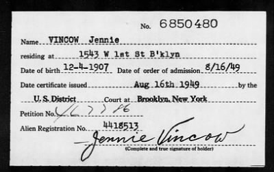 World Archives Project: New York, U.S. Naturalization Records - Original  Documents, 1795-1972 - Rootsweb