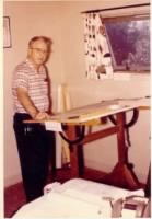 Charlie Nolan - Architect at work, About 1957 - Lubbock, Texas