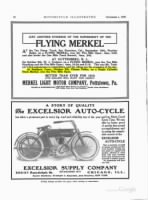 Flying Merkel ad from Motorcycle Illustrated November 1, 1909