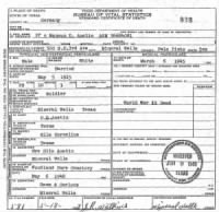 Death Certificate for Manson Dolphie Austin