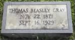 Thomas B. Gray's tombstone picture