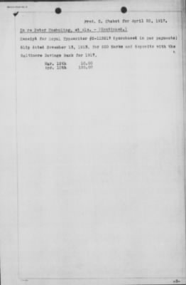 Old German Files, 1909-21 > Peter Kuehnling (#8000-10468)