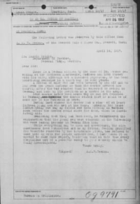 Old German Files, 1909-21 > Dr. Peters (#8000-9791)