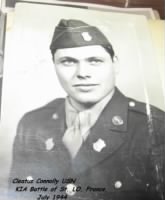 Cleatus J Connolly, KIA (1922-1944) France, Army Infantry