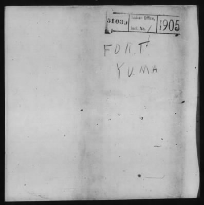 Yuma and Cocopa > 1905 - 1929