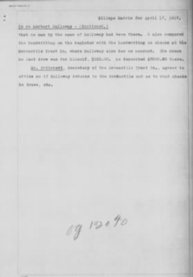 Old German Files, 1909-21 > Herbert Halloway (#8000-12040)