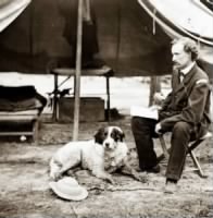 Custer, George A. & his dog, 1862.JPG
