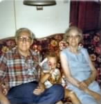 claire with grandpa & grandma tippy-toe