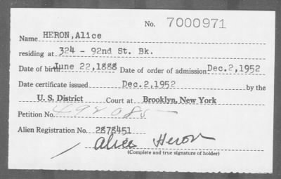 1952 > HERON, Alice