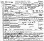 Death Certificate of Thomas S. McGee