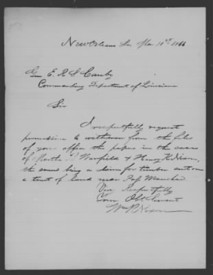 Orleans > A. C. Nixon and R. L. M. Nixon and James R. Nixon and Henry K. Nixon and Wm. R. Nixon and James W (20316)