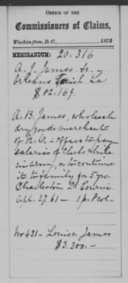 Orleans > A. C. Nixon and R. L. M. Nixon and James R. Nixon and Henry K. Nixon and Wm. R. Nixon and James W (20316)