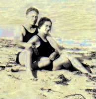 Charlie E. Nolan and new wife Alice on Miami Beech 1927