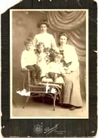 Charlie, Mother, Sister, brother Bob and Aunt. 1904 in Omaha, Nebraska