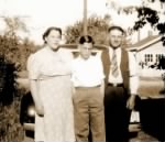 Grace, son Eugene & husband Louis, June 1940
