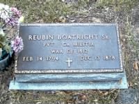 Reubin Boatright Grave