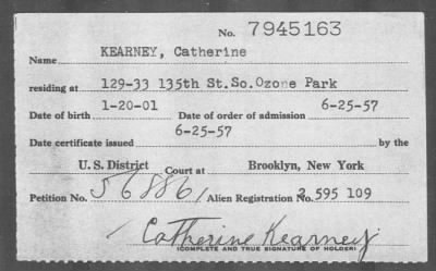 1957 > KEARNEY, Catherine