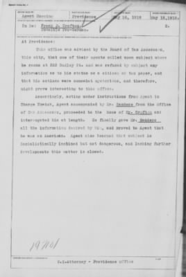 Old German Files, 1909-21 > Frank J. Crofton (#197101)