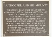 Sgt. Kenneth VonRonn Memorial Plaque
