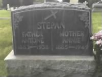 Gravestone of Atone and Annie Stepan
