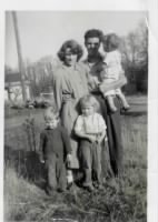 Eva & Johnny Evers with Eva's Children 1953