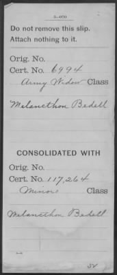 Thumbnail for Company [Blank] > Bedell, Melancthon (WC6994)