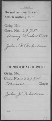 Thumbnail for Company [Blank] > Robertson, John R (WC6975)