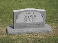 Wymer, Gary E Wymer Tombstone.jpg