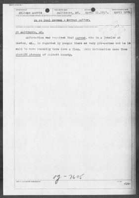 Old German Files, 1909-21 > German Matter (#7605)