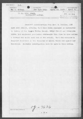 Old German Files, 1909-21 > NEUTRALITY MATTER (#7626)
