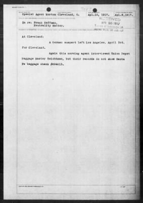 Old German Files, 1909-21 > Neutrality Matter (#7087)