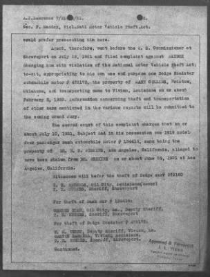 Bureau Section Files, 1909-21 > Dyer Act (#26834)