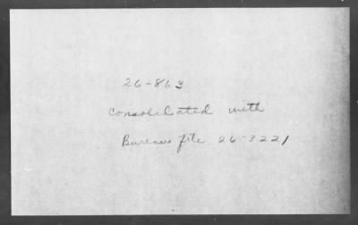 Bureau Section Files, 1909-21 > [Blank] (#26863)