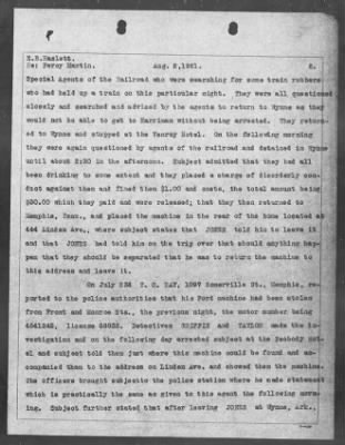 Bureau Section Files, 1909-21 > Alleged Violation Dyer Act (#26891)
