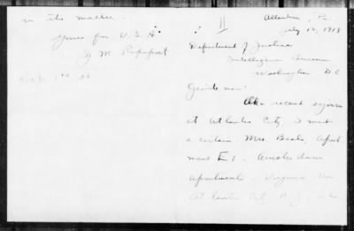 Old German Files, 1909-21 > Mrs. Beal (#238103)