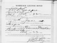 Arlan Soapes, Winnie Walker Marriage Bond
