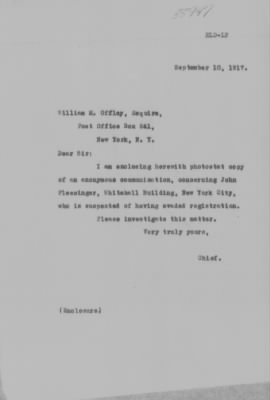 Old German Files, 1909-21 > John Plessinger (#55947)