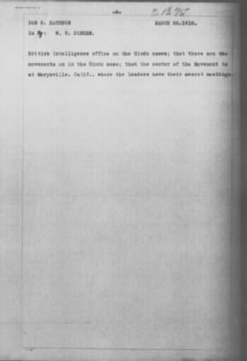 Old German Files, 1909-21 > W. T. Dinneen (#8000-31375)