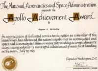 Apollo 11 Achievement award