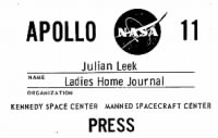 Apollo 11 Press pass