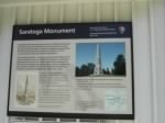 Plaque on Saratoga Monument