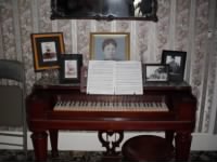 Piano at Lizzie Borden Inn
