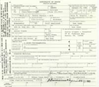 Death Certificate of Dorothy Abeyta