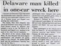 Delaware Man Killed