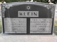 Kate & Isidor Klein tombstone