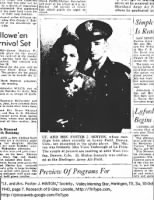 Marriage of Lt Foster J HINTON to Viola YARBOROUGH, 16 Sep 1943