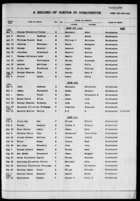 Thumbnail for Dorchester > Births,Marriages,Deaths 1631-1844