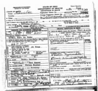 Death Certificate of Helen Derfus Rohe