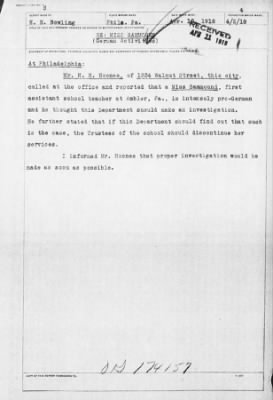 Old German Files, 1909-21 > Miss Sammound (#8000-174157)