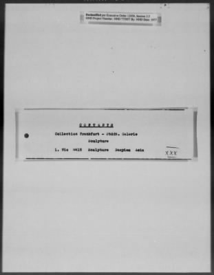 Thumbnail for Cultural Object Movement And Control Records > Out-Shipment 3 (May 17, 1946)